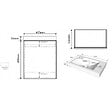 GODART - Pack meuble lave mains Hamac oak et noir + robinetterie eau froide noir - vignette