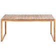 BELIANI - Salle à manger de jardin 8 places SASSARI II Bleu Bois d'acacia certifié avec coussins - vignette