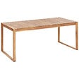 BELIANI - Salle à manger de jardin 8 places SASSARI II Marron clair Bois d'acacia certifié - vignette
