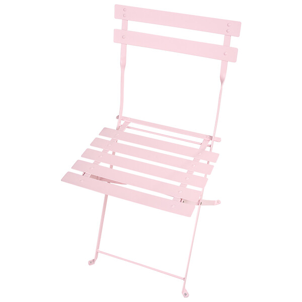 BELIANI - Salle à manger de jardin 4 places FIORI Rose pastel Métal Pliant - large