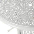 BELIANI - Salle à manger de jardin 4 places ANCONA avec coussins Métal Blanc cassé - vignette