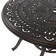 BELIANI - Salle à manger de jardin 4 places SALENTO avec coussins Métal Marron foncé - vignette