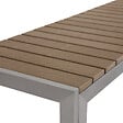 BELIANI - Salle à manger de jardin avec bancs 6 places NARDO Marron - vignette