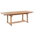 BELIANI - Salle à manger de jardin 6 places JAVA Taupe Acacia avec coussins - vignette