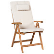 BELIANI - Salle à manger de jardin 6 places JAVA PREMIUM Beige clair Acacia - vignette