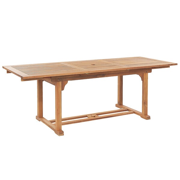 BELIANI - Salle à manger de jardin 6 places JAVA Gris graphite Acacia avec coussins - large