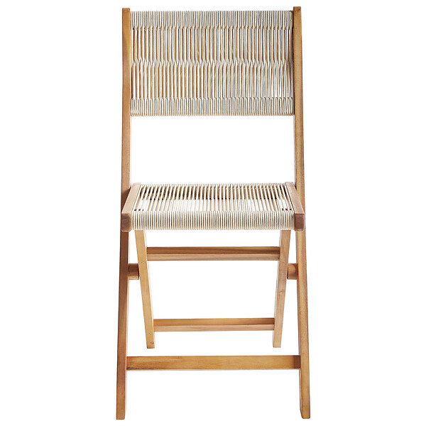 BELIANI - Salle à manger de jardin 4 places PROSSEDI Acacia Beige - large