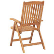 BELIANI - Lot de 6 chaises de jardin JAVA Acacia Marron clair - vignette
