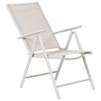 BELIANI - Lot de 6 chaises de jardin CATANIA Métal Beige - vignette