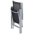 BELIANI - Lot de 6 chaises de jardin CATANIA Métal Noir - vignette