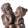 BELIANI - Statue de jardin DAMARO Enfant Marron - vignette