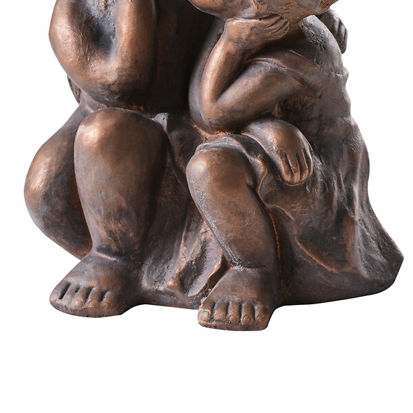 BELIANI - Statue de jardin DAMARO Enfant Marron - large
