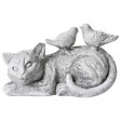 BELIANI - Statue de jardin KALELA Chat Gris - vignette