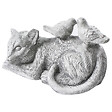 BELIANI - Statue de jardin KALELA Chat Gris - vignette