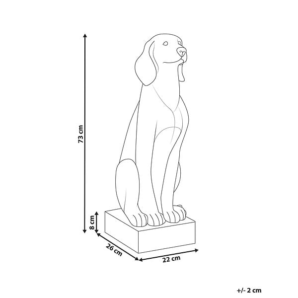 BELIANI - Statue de jardin NAIROBI Chien Vert - large