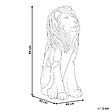 BELIANI - Statue de jardin DAKAR Lion Marron - vignette