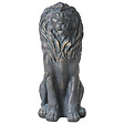 BELIANI - Statue de jardin DAKAR Lion Marron - vignette
