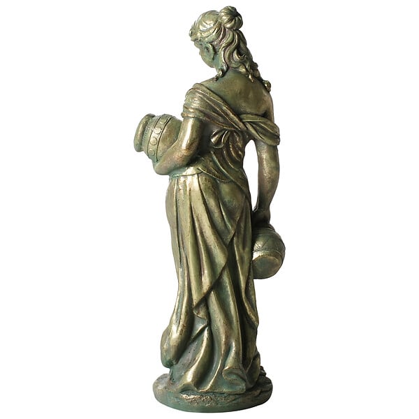BELIANI - Statue de jardin TRYPOLIS Femme Vert - large