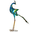 BELIANI - Statue de jardin PEACOCK Bleu - vignette