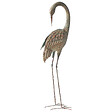 BELIANI - Statue de jardin BEYLA Oiseau grue Marron - vignette