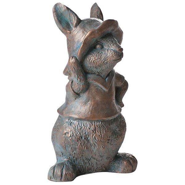BELIANI - Statue de jardin KONAKRY Lapin Marron - large
