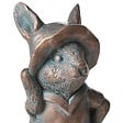BELIANI - Statue de jardin KONAKRY Lapin Marron - vignette