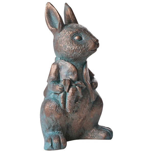 BELIANI - Statue de jardin TONDON Lapin Marron - large