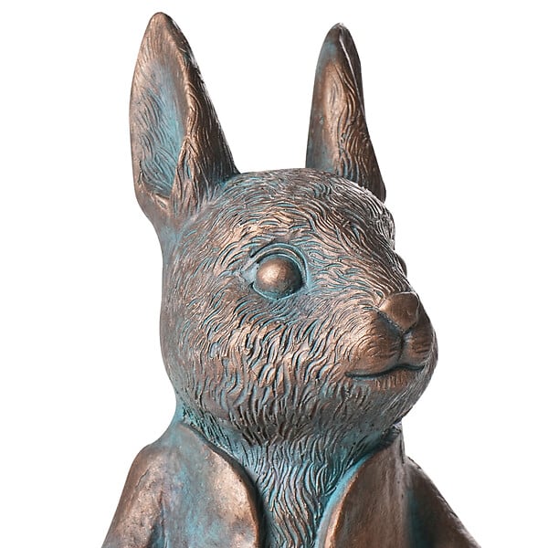 BELIANI - Statue de jardin TONDON Lapin Marron - large