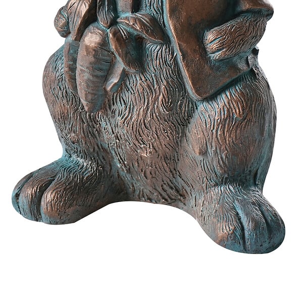 BELIANI - Statue de jardin TONDON Lapin Marron - large
