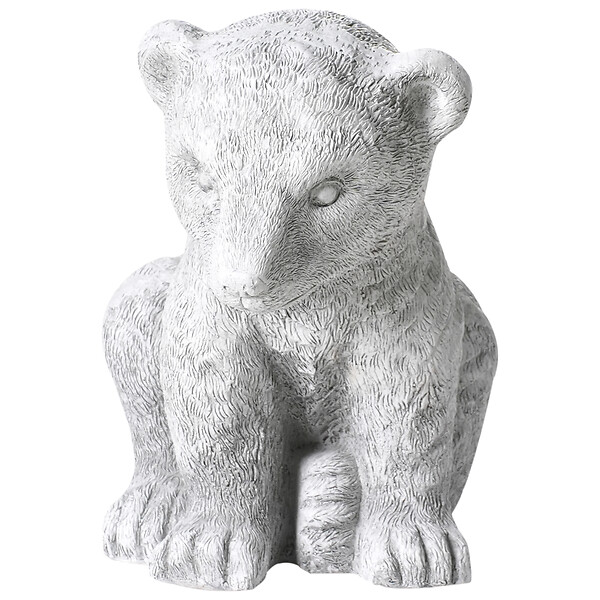 BELIANI - Statue de jardin BOWE Ours Gris - large