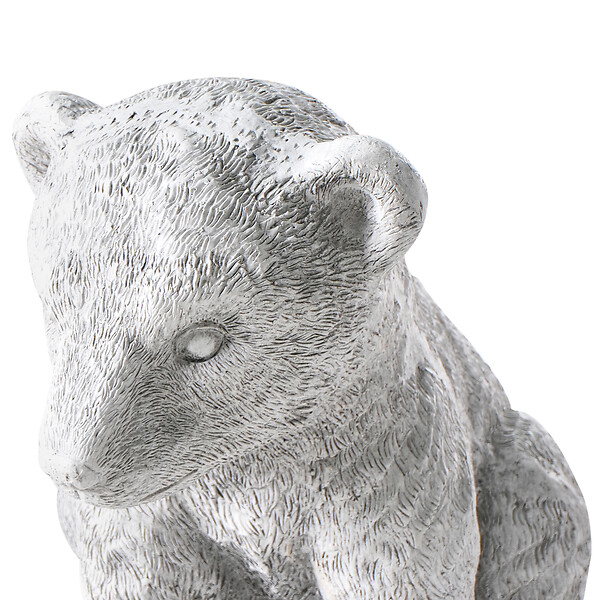 BELIANI - Statue de jardin BOWE Ours Gris - large