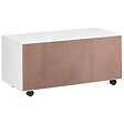 BELIANI - Meuble haut OSASCO avec roues 80 cm Blanc - vignette