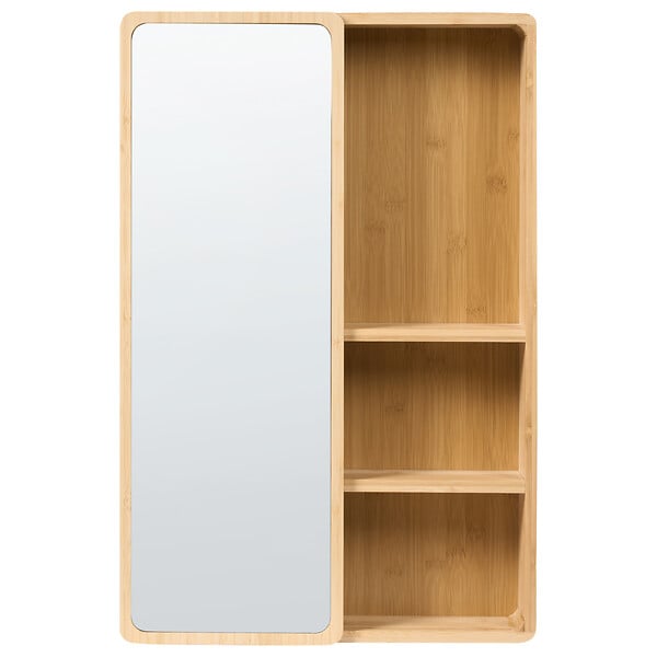 BELIANI - Armoire de toilette murale GUATAVITA 41 cm 61 cm Marron clair - large