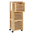 BELIANI - Meuble haut SHAWNEE Bambou 32 cm Marron clair - vignette