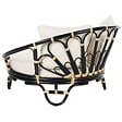 BELIANI - Lit de jardin ROSSANO Rotin Noir - vignette