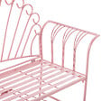 BELIANI - Banc de jardin CAVINIA 125 cm Métal Rose - vignette