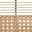 BELIANI - Banc avec coussin d'assise PRATELLO 122 cm Polyrotin Naturel - vignette