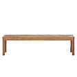BELIANI - Banc de jardin MONSANO 170 cm Bois d'eucalyptus Marron - vignette