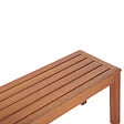 BELIANI - Banc de jardin MONSANO 170 cm Bois d'eucalyptus Marron - vignette