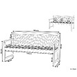 BELIANI - Banc de jardin VIVARA 180 cm Bois d'acacia certifié Marron clair - vignette