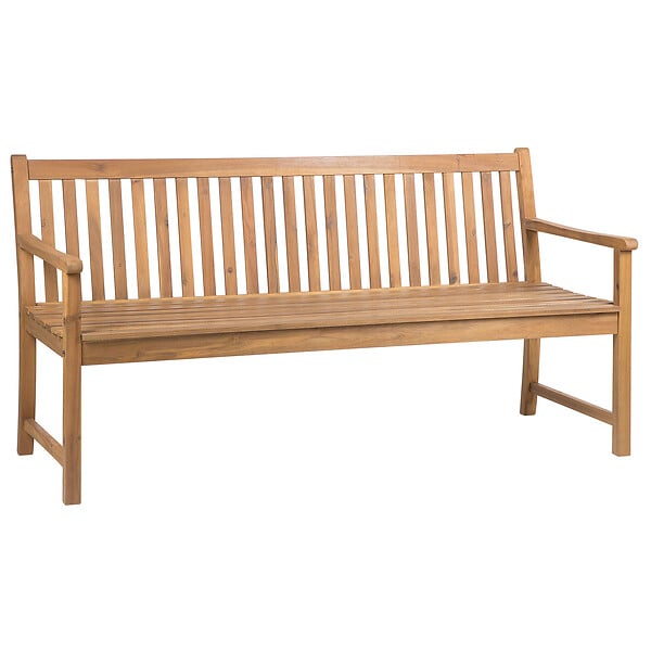 BELIANI - Banc de jardin VIVARA 180 cm Bois d'acacia certifié Marron clair - large