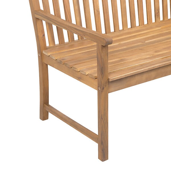BELIANI - Banc de jardin VIVARA 180 cm Bois d'acacia certifié Marron clair - large