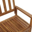 BELIANI - Banc avec coussin d'assise SOVANA 120 cm avec rangement Acacia Rouge - vignette