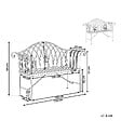 BELIANI - Banc de jardin MILAZZO 130 cm Métal Vert clair - vignette