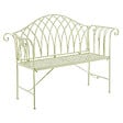 BELIANI - Banc de jardin MILAZZO 130 cm Métal Vert clair - vignette