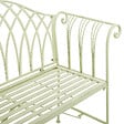 BELIANI - Banc de jardin MILAZZO 130 cm Métal Vert clair - vignette