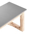 BELIANI - Banc de jardin NOTTERI 180 cm Béton Gris - vignette