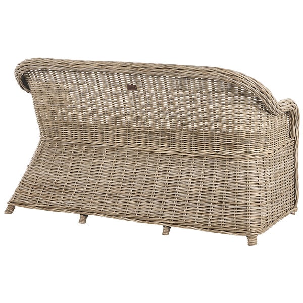 BELIANI - Banc avec coussin d'assise SUSUA 150 cm Rotin Naturel - large