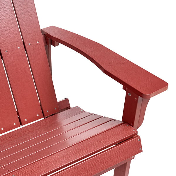 BELIANI - Banc de jardin ADIRONDACK 125 cm Rouge - large