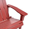 BELIANI - Banc de jardin ADIRONDACK 125 cm Rouge - vignette